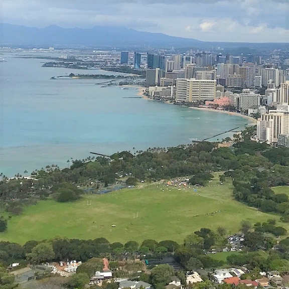 ダイアモンドヘッドからの景色